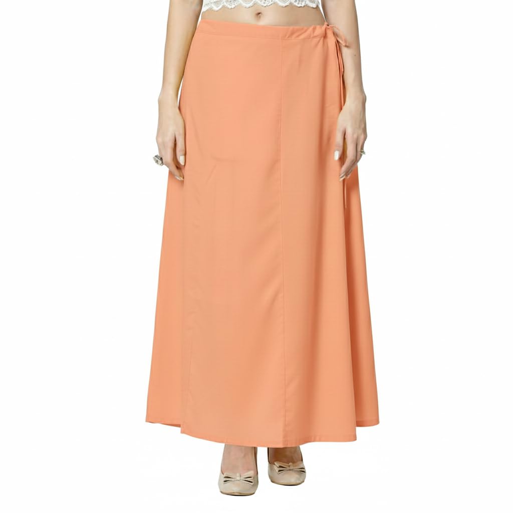 Women's Cotton Petticoat for Saree - Adjustable Drawstring Waist, Skin-Friendly. (Pack of 1)-image-40