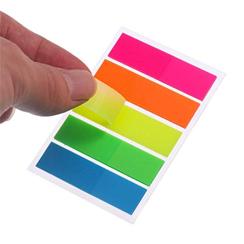 Image of Oddy Re Stick Paper Flags 5 Colour Prompts 15 X 76 mm, 250 Sheets per Pack -10 Packs