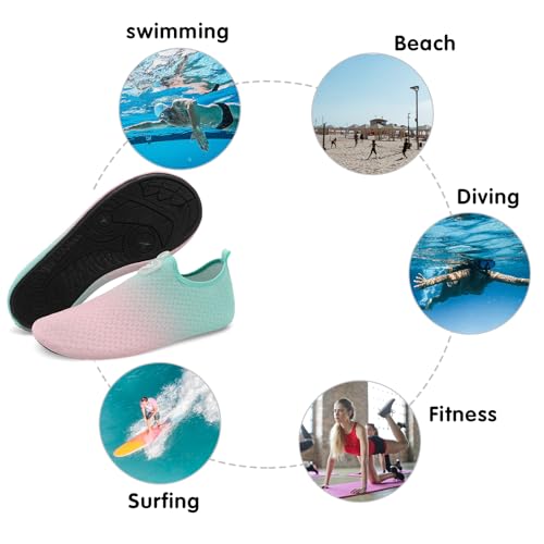 Image of Spesoul Womens Mens Water Shoes Quick Dry Beach Swim Shoes Barefoot Aqua Socks Outdoor Sand Socks for Pool River Diving