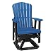 OS Home and Office 510BBK Fan Back Swivel Glider, Blue and Black