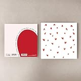 Forletter Tarjeta de San Valentín Te Amo en Varios Idiomas - Incluye Sobre Decorado - Tarjeta de Felicitación Romántica con Corazón Rojo para Parejas y Aniversario, 1 ud