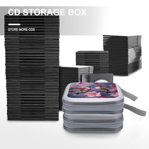 Evita rayar tus discos con este estuche para CD de 40 DVD anticaídas con cremallera 7