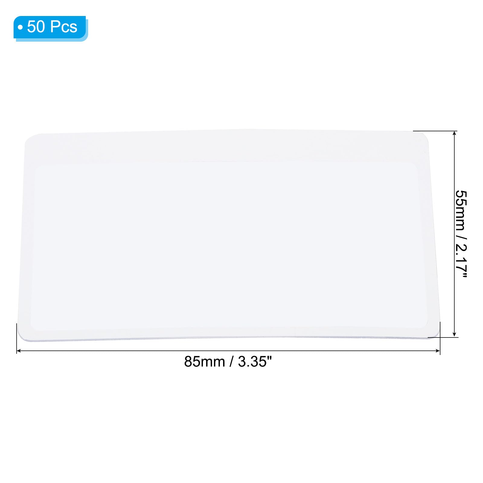 PATIKIL Bookmark Magnifier, 50 Pack 3X Full Book Page Viewing Magnifying Lens for Low Vision People Reading Book Magazine Newspaper, Clear