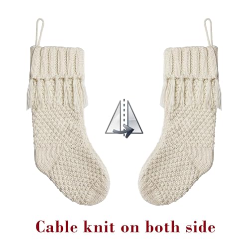 LimBridge-Christmas-Stockings-Cable-Knit-3-Pack-18-inches-White-Large-Size-Knitted-Stockings-Rustic-Christmas-Ornaments-Farmhouse-Boho-Style-Stocking-Decorations-for-Family-Holiday-Season-Decor LimBridge Christmas Stockings Cable Knit 3 Pack 18 inches White Large Size Knitted Stockings Rustic Christmas Ornaments Farmhouse Boho Style Stocking Decorations for Family Holiday Season Decor