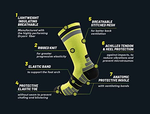 Relaxsan Sport Socks for Men and Women Made in Italy - Short Socks Unisex - Ribbed Knit - Breathable, Thermoregulating - 8013