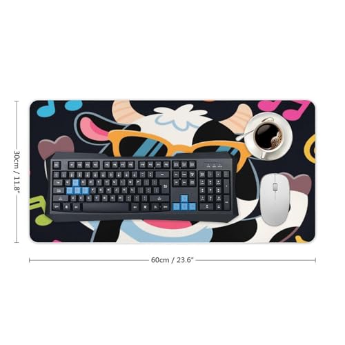 Desk Pad Protector 60x30 cm con diseño de vacas miniatura 2