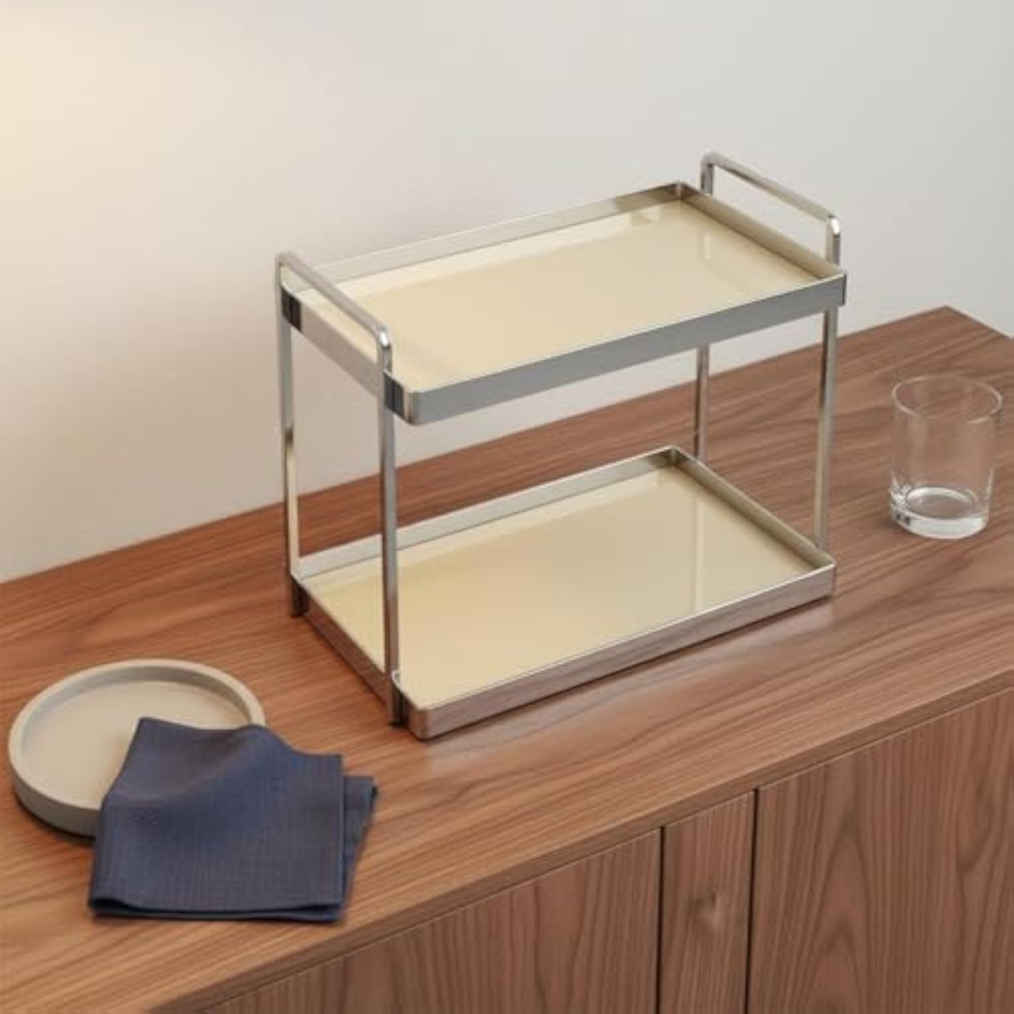 Double Layer Vanity Tray Multi-Purpose Organizer
