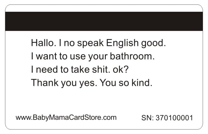 Aromabug Welcome to America Official Card 4 Pack, Raised Numbers on front. Serial number on back side. Collector item.