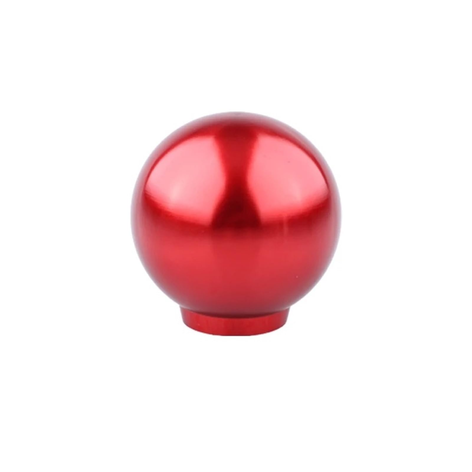 Sauanmnktp Red Gearshift Knob For Most Cars Manual Transmission Vehicles Interior Replacement Parts Round Ball Gear Shift Knob