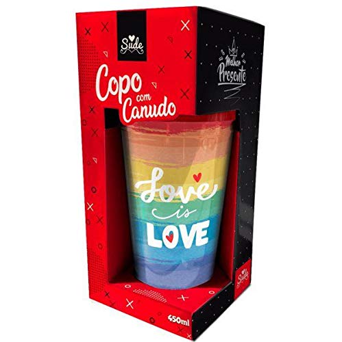 Copo Canudo Love Is Love LGBT