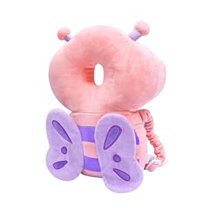 JunNeng Baby Walker Head Protector Backpack Wear,Toddler Head Protection Safety Pad,Butterfly New