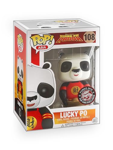 Funko Pop! Asia Figurine de collection en vinyle édition limitée Kung Fu Panda Lucky Po 2016 avec protecteur de boîte