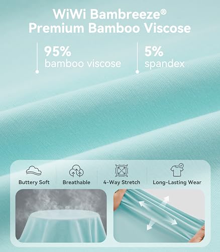 Image of WiWi Viscose from Bamboo Pajamas Set for Women Super Soft Short Sleeve Cooling Summer Plus Size Pjs Sets Sleepwear S-4X