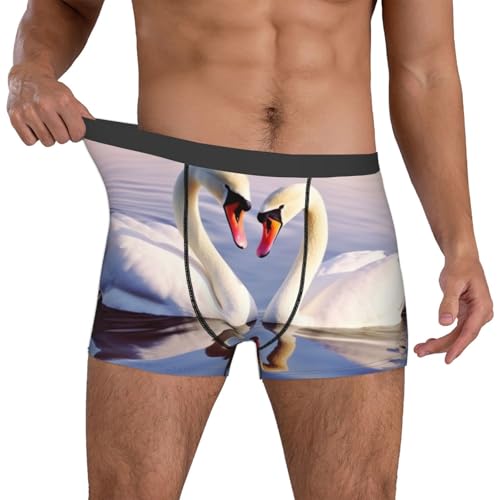 Men's Underwear swan heart Boxer Briefs Ultra Breathable Stretch Mens Moisture Wicking Underwear4