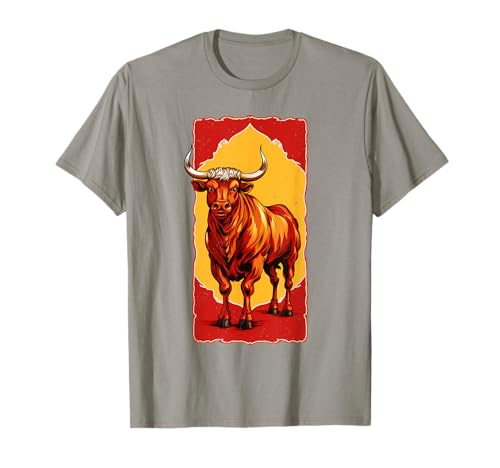 Fierté de la fête nationale espagnole : design de taureau T-Shirt