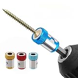 3PCS Magnetic Ring Screwdriver Bit Holder Alloy Anti Corrosion Strong Magnetizer For Drill Driver Home And Workshop Repairs, 3PCS