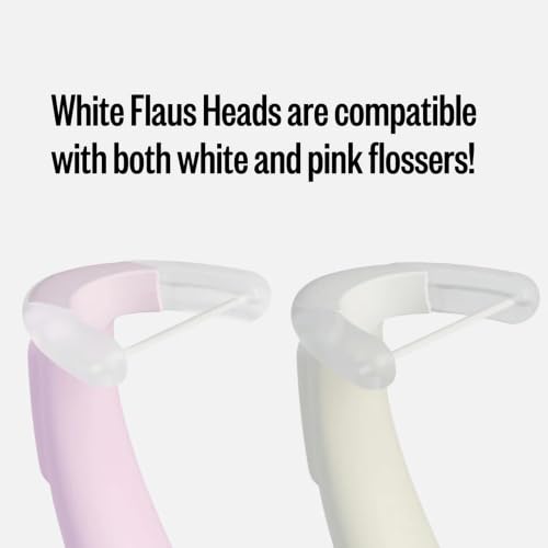 Image of FLAUS Electric Flosser Refills (Oprah's List, Shark Tank) 90ct Gentle Gliding Dental Clear Floss Heads - Refillable Floss Picks,Gentle Gum Care, Dentist Recommended Tooth Flossers