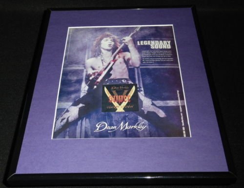 Dean Markley 2007 Super V Framed 11x14 ORIGINAL Advertisement George Lynch - //coolthings.us