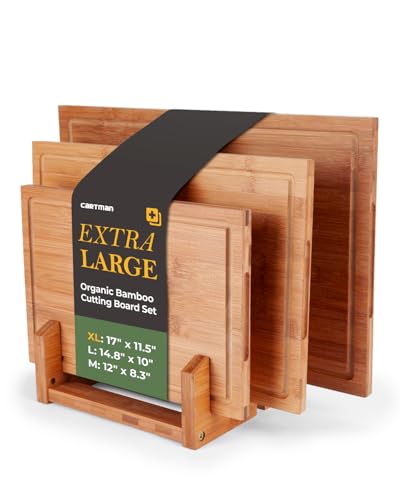 Set de 3 tablas de bambú con soporte para cocina miniatura 1