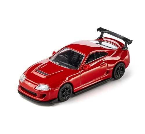Majorette Auto Collection 1995 Toyota Supra - Coche Coleccionable con chasis de Metal, neumáticos de Goma y escaparate, Modelo Deportivo JDM a Escala 1:64, para coleccionistas y niños a Partir de 14