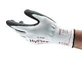 EL GUANTE DE TRABAJO Hyflex 11-735 está disponible en tallas pequeña, mediana, grande y extra grande. Los guantes se presentan en paquetes de 12 pares.