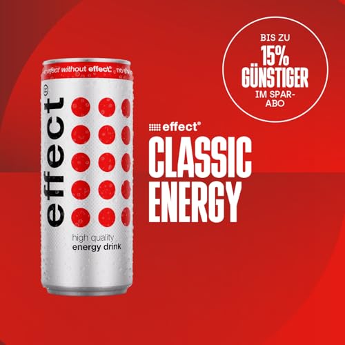 effect CLASSIC Energy Drink – Tray mit 12 x 330 ml Energy Dosen Einweg, Koffeinhaltiges Erfrischungsgetränk mit B-Vitaminen – einzigartiger & erfrischender Geschmack, vegan 4