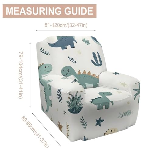 Housse de fauteuil 1 place extensible à motif cactus - 3