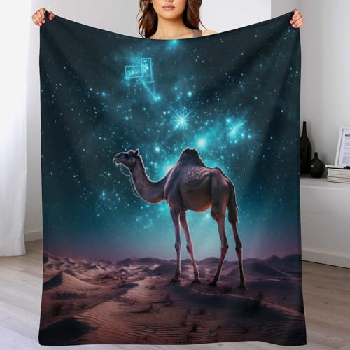 AAPZY Manta De Franela Camello, Manta Polar para Cama De Flannel - Manta Pelo para Sofá Suave Hipoalérgica, Manta Forro Polar De Toda La Temporada （130×180cm）