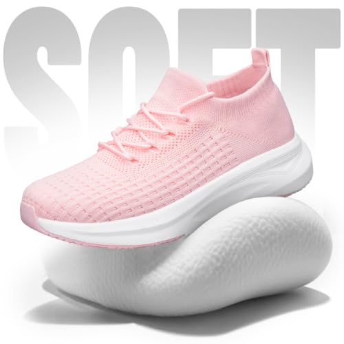 YHOON Womens Slip on Walking Shoes Comfort Sock Shoes Non Slip Mesh Casual Running Sneakers - Image 5
