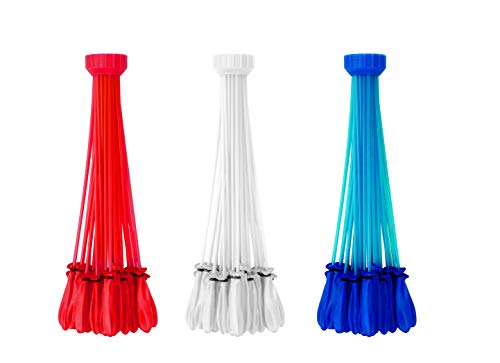 ---Bunch O Balloons 100 Rapid-Filling Self-Sealing Water Red, White & Blue Balloons (1 Pack Of 3 Different Colors ) By Zuru, Red/White/Blue #TOP1