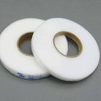 AYANSH e-store Roll Fabric Fusing Tape Double Sided Adhesive Hem Tape Iron on Tape (White) pack of 2