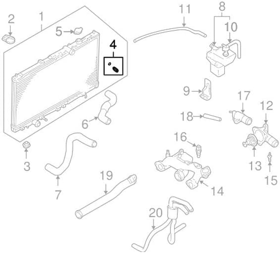 Mopar MB597892 PLUG RADIATOR DRAIN