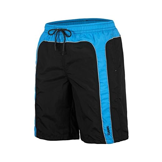 Zagano Adam Lipski Herren Badeshort, 5013.F Black, Gr. S/Badehose/Badeshorts/Beach-Shorts/Bermuda-Shorts/Freizeit-Hose 7 Zagano knielange Männer Badehose 5638 I Moderne Badeshorts in leuchtenden Farben Größe S - XXL I Stylische Herren Shorts Schwimmen Freizeit Wassersport Beach (Schwarz, XXL)