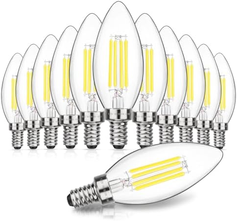 Energy Saving CFL Bulbs 6 Pack Of 13W Mini Spiral CFL Bulbs - E12 Candelabra Base, 5000K Daylight E12 Candelabra Bulbs