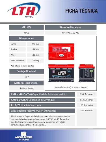 Catálogo para Comprar On-line Bateria lth l35 575 precio - solo los mejores. 23 Imagen adicional