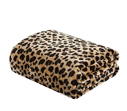 Merrylife Leopard Throw Blanket Decorative Fleece Throw | Ultra-Plush Colorful Oversized | Couch Blanket Travel Lap | Large Size(60" 90",Cheetah) #TOP5