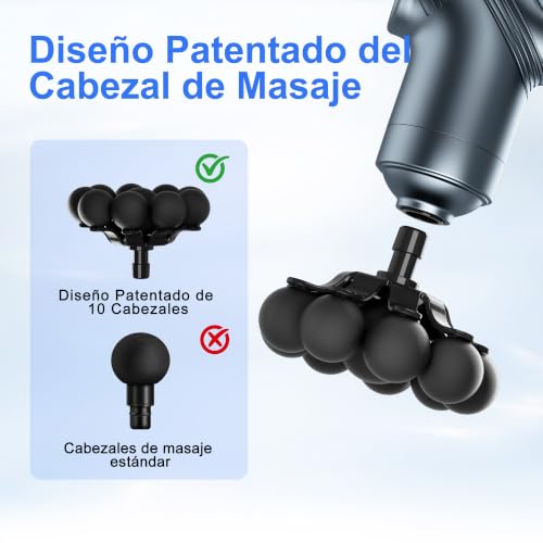 LEERCON Massage Gun Deep Tissue Mini Muscle Back Massager for Pain Relief