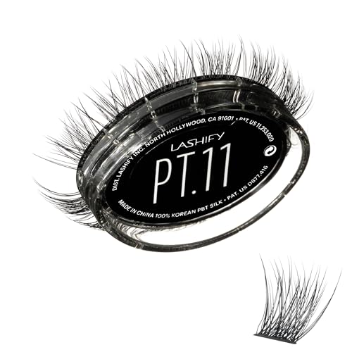 Lashify Plushy Tame 11mm Gossamer Lashes in Black, Easy DIY False Lashes for a Voluminous Yet Still Natural Look