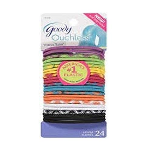 GOODY - Ouchless Thick Mixed Elastics - 24 Count