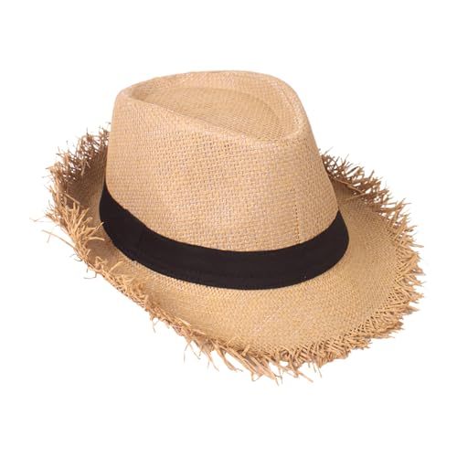 Sombrero de paja para hombre, sombrero de ala ancha, sombrero de agricultor, para verano, senderismo, piscina, golf, pesca, viajes, vacaciones, jardín, fiesta, carnaval
