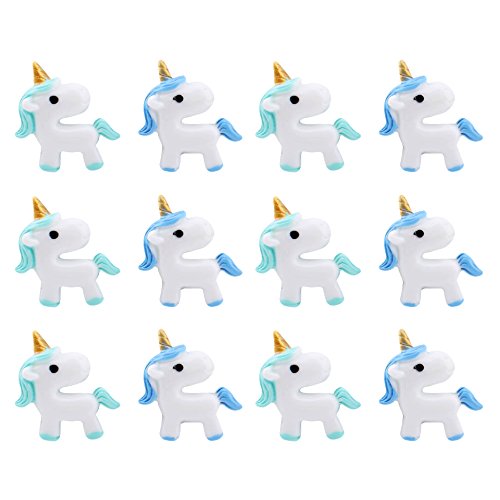 Ornerx Plastic Cute Horse Push Pins Decorative Thumbtacks for Cork Board 12 Count