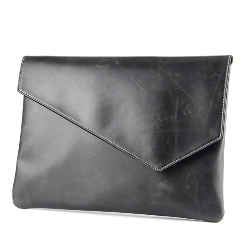 Vintage Pu Leather Clutch A4 Envelope File Bag