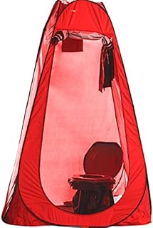 Tailgate Toilet, portable travel potty with pop up privacy tent shelter portapotty for adults women portable bathroom restroom foldable for car truck vehicle tailgating backpacking van (BLUE)