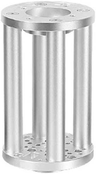 Aluminum Alloy Tripod Extension Column for EQ3 and EQ5 Equatorial Mounts, 200mm and 300mm Height Adjustment Booster Section for Astronomical Telescope(200mm silver)