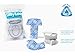 Lifty Loo Toilet Seat Handle & Lid Lifter - 2 Pack. Lift More. Less Mess. (BLUE TILE)