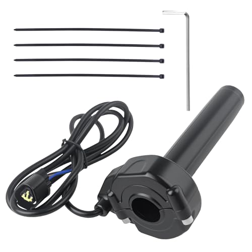 Image of Surron Throttle Grip Black Throttle Grip Kit, Quick Twister with Cable, Compatible with 7 /8-inch Electric Dirt Bike Sur-Ron /Surron /Light Bee /Sur Ron S /Surron X /X160 /X260 (Black)