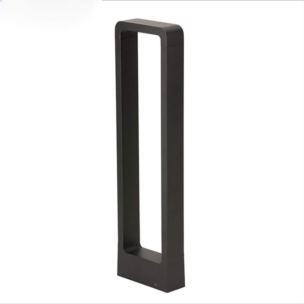 HELCEKOU Vintage Outdoor Waterproof IP65 LED Lawn Light Modern Minimalist Corridor Garden Aisle Lamp Rectangular Rectangle Bollard Column Lantern Villa Community Street Pillar Lights Pathway
