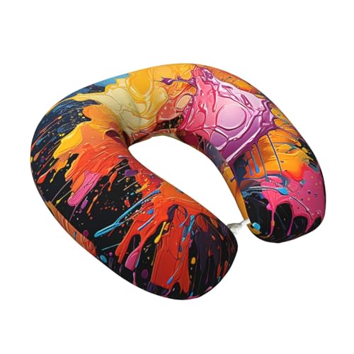 Almohada de espuma viscoelástica para cuello de viaje miniatura 6