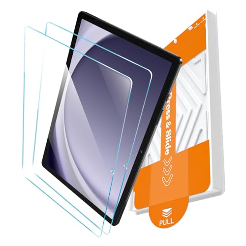 Image of EZ-GLAZ-2 Pack for Galaxy Tab A11 Plus / A9 Plus (11 Inch) Screen Protector, Military-Grade Shatterproof, 9H+ Tempered Glass with Installation Box, Anti-Scratch, Apple Pencil Compatible, HD Clarity, Bubble Free