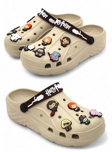 Image of SVAAR x Harry Potter Men's Magical Clogs with 10 Authentic Harry Potter Charms Included and Adjustable Back Strap